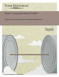 Team Assessment Report for Measuring Team Communication